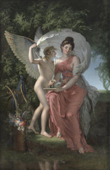 查尔斯·梅尼尔（Charles Meynier）1800抒情诗艺术的缪斯女神打印精美的艺术复制品墙上的艺术id aah8tutsl