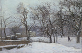 卡米爾-畢沙羅-1874-盧韋謝訥的雪-藝術印刷-美術複製品-牆藝術-id-aaht5a6o8