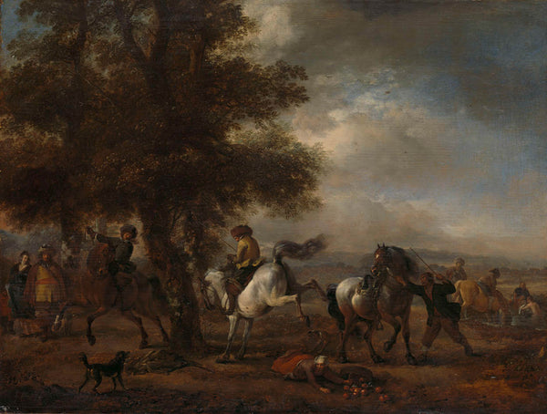 philips-wouwerman-1650-the-kicking-white-horse-art-print-fine-art-reproduction-wall-art-id-aahvi01cj