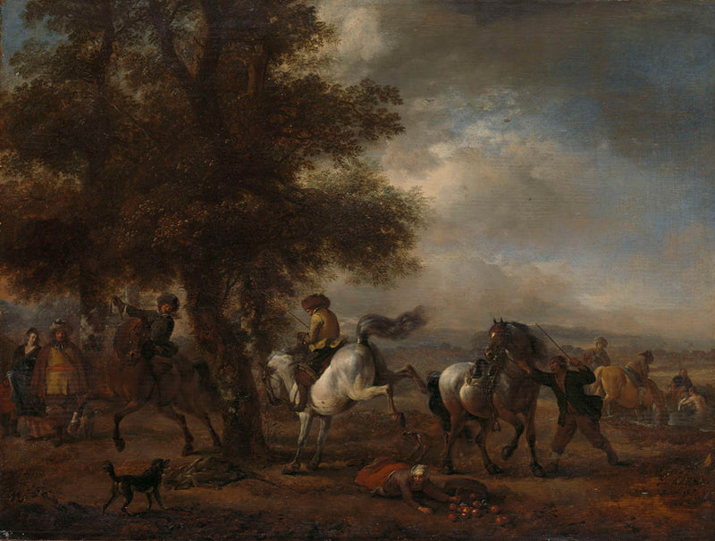 philips-wouwerman-1650-the-kicking-white-horse-art-print-fine-art-reproduction-wall-art-id-aahvi01cj