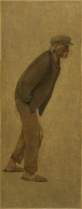 Фернанд Пелез-1904-залак-леб-човек-свиткана-напред-раце во џеб-уметност-печатење-фина-уметност-репродукција-ѕид-уметност