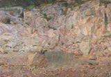 karl-mediz-1897-the-vultures-in-the-rocky-outcroppings-art-print-fine-art-reproducción-wall-art-id-aajslsnax