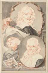 jacob-houbraken-1708-portretten-van-adriaan-brouwer-jurgen-ovens-en-kunstprint-fine-art-reproductie-muurkunst-id-aak6rr9he