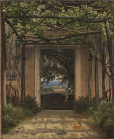 კრისტოფერ-ვილჰელმ-ეკერსბერგი-1816-ა-პერგოლა-იტალია-ხელოვნება-ბეჭდვა-fine-art-reproduction-wall-art-id-aalf5xw04