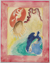坎西斯基（Kandinsky）设计用于发现金银花的雷特尔艺术的印刷版画精美的艺术复制品墙上的艺术ID阿莱因华