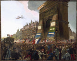 Jean-leprince-1918-林荫大道和圣丹尼斯门-11 年 1918 月 XNUMX 日-艺术印刷品美术复制品墙壁艺术
