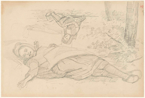 jozef-israels-1834-lying-and-sitting-girl-art-print-fine-art-reproduction-wall-art-id-aampkj2rs