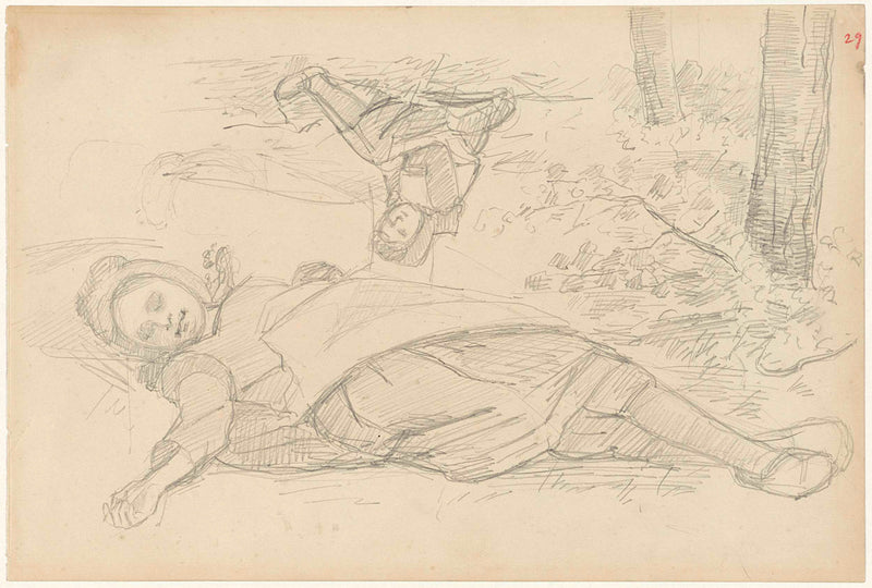 jozef-israels-1834-lying-and-sitting-girl-art-print-fine-art-reproduction-wall-art-id-aampkj2rs