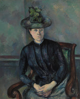 Paul-Cezanne-Madame-Cezanna-ar-zaļo-cepuri-Madame-Cezanna-zaļā-cepure-art-print-fine-art-reproduction-wall-art-id-aamvj7t53