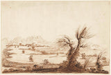 onbekend-1601-landskap-met-figure-en-op-die-voorgrond-'n-kaal-wilger-kuns-druk-fyn-kuns-reproduksie-muurkuns-id-aaoaz79rp