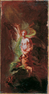 nieznany-artysta-1750-dziecko-z-aniołami-sztuka-druk-reprodukcja-dzieł sztuki-ścienna-id-aapbcjo77