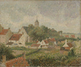 Camille-Pissarro-1894-the- Village-of-Knokke-art-print-fine-art-reproduction-wall-art