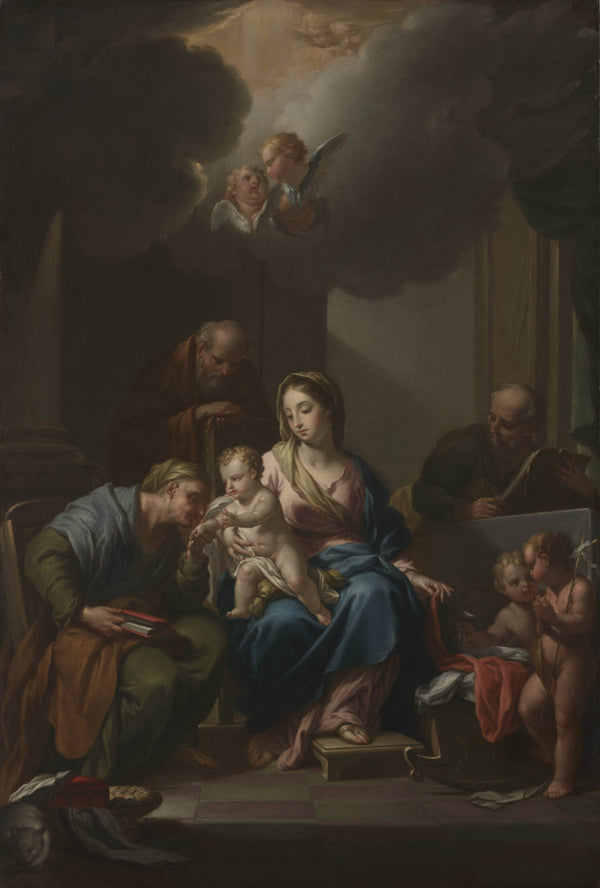 francesco-trevisani-1729-presentation-sketch-forthe-holy-family-with-saints-anne-joachim-and-john-the-baptist-for-santa-maria-in-via-lata-roma-art-print-fine-art-reproduction-wall-art-id-aaqim632e