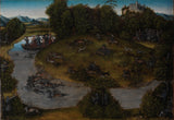 盧卡斯·克拉納赫長老 1529 年選帝侯弗雷德里克·明智的雄鹿狩獵 1463-1525 年藝術印刷精美藝術複製品牆藝術 id-aar88dzyv