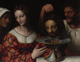 貝爾納迪諾-盧伊尼-1500-莎樂美的追隨者與施洗者聖約翰的頭藝術印刷品美術複製品牆藝術 ID-aasaw6nu1