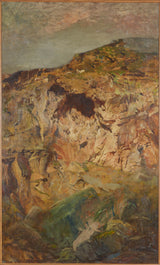 Petrus-van-der-Velden-1890-rock-studie-Sumner-art-print-fine-art-gjengivelse-vegg-art-id-aasp6igjs