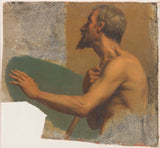 alphonse-henri-perin-1836-skitse-til-kirken-notre-dame-de-lorette-blind-mand-holder-venstre-arm-kunst-print-fine-art-reproduction-wall-art