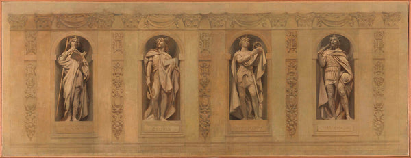 joseph-blanc-1873-sketch-for-the-saint-paul-saint-louis-robert-the-pious-clovis-saint-louis-charlemagne-art-print-fine-art-reproduction-wall-art