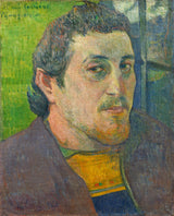 保羅高更-1889-自畫像專用於載體藝術印刷美術複製品牆藝術 ID-aattdda0v