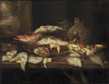 abraham-van-beijeren-natureza-morta-com-halibut-e-outros-peixes-impressão-de-arte-reprodução-de-finas-artes-arte-de-parede-id-aatu38dc1