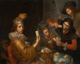 okänd-1643-kortspelet-på-vaggan-allegori-konsttryck-finkonst-reproduktion-väggkonst-id-aaugpzrkr