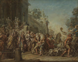 吉恩·伯纳德休养1774年，迪多和埃涅阿斯的逃离，以寻找艺术印刷精美的艺术复制品，墙壁艺术ID aaulut4cw
