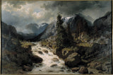 edvard-bergh-1858-krajobraz-z-wodospadem-z-kantonu-uri-szwajcaria-druk-reprodukcja-dzieł sztuki-sztuka-ścienna-id-aav6tcp44