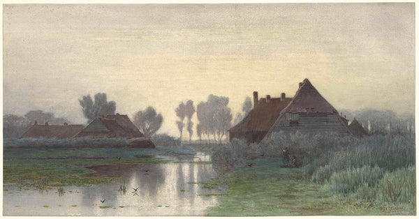 paul-joseph-constantin-gabriel-1838-boer-homes-on-the-water-with-morning-mist-art-print-fine-art-reproduction-wall-art-id-aavz1293o