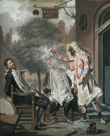 cornelis-troost-1738-harlekin-magiker-og-frisør-konkurrenterne-eksponeret-kunst-print-fine-art-reproduktion-vægkunst-id-aaw5r2yis