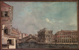 弗朗西斯科·瓜迪-1760-大运河上方的里亚托艺术印刷品美术复制品墙艺术 id-aawmly4r1