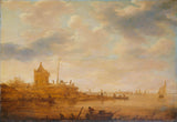 jan-van-goyen-1644-river-view-with-sentry-art-print-fine-art-reprodução-wall-art-id-aax6on4v8