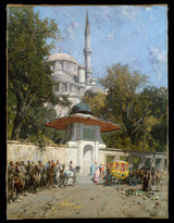 alberto-pasini-1872-a-mesquita-arte-impressão-reprodução-de-finas-artes-arte-de-parede-id-aaxq3d12d