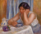 Пиерре-Аугусте-Реноир-1912-чаша-чоколаде-жена-узима-чоколаду-уметност-штампа-ликовна-репродукција-зид-уметност-ид-ааккткткл