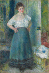 皮埃尔·奥古斯特·雷诺阿-1879-洗衣妇艺术印刷美术复制品墙艺术 ID-aaxxv073q