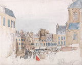 david-COX-1829-a-francúzsky-market-place-art-print-fine-art-reprodukčnej-wall-art-id-aaycmht44