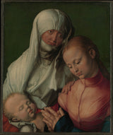 Albrecht-Dürer-1519-Jungfrau und Kind mit der Heiligen Anna-Kunstdruck-Fine-Art-Reproduktion-Wandkunst-ID-ab01672np