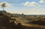 frans-post-1660-brazilian-landscape-with-a-house-under-construction-art-print-fine-art-reproduction-wall-art-id-ab0pndw9t 艺术印刷品美术复制品
