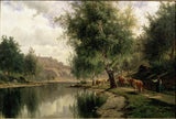 Edvard-Bergh-1873-Summer-Landscape-Art-Print-Fine-Art-Reprodução-Wall-Art-Id-ab0xhjydk