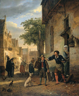 ignatius-josephus-van-regemorter-1828-jan-steen-把他的儿子送到街上交换艺术印刷品美术复制品墙艺术 id-ab160uibr