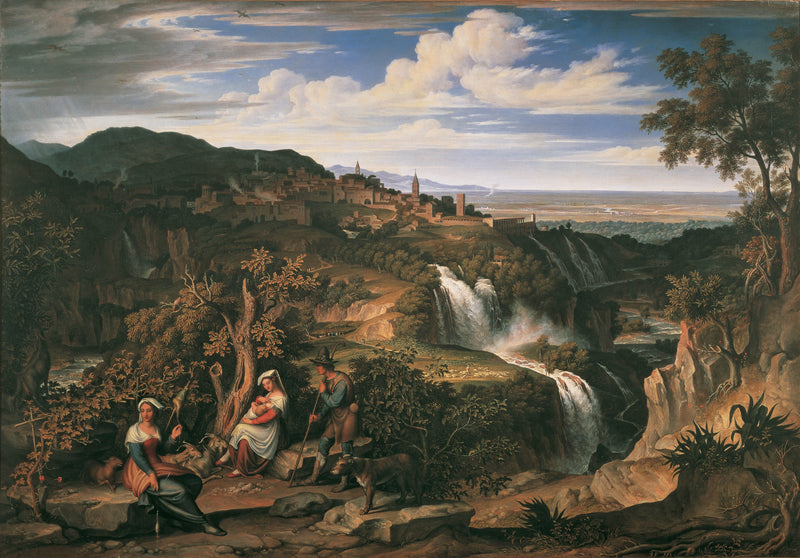 josef-anton-koch-1818-the-waterfalls-of-tivoli-near-rome-art-print-fine-art-reproduction-wall-art-id-ab1g6k5k0