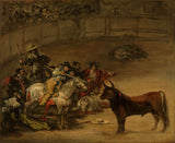 francisco-de-goya-1824-tjurfäktning-suerte-de-varas-konsttryck-finkonst-reproduktion-väggkonst-id-ab2geuli0