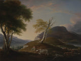 John-trumbull-1791-widok-na-zachodnią-górę-w pobliżu Hartford-sztuka-druk-reprodukcja-dzieł sztuki-sztuka-ścienna-id-ab2ru450b