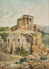 Massimiliano-bertozzi-1900-świątynia-vesta-w-tivoli-art-print-reprodukcja-dzieł sztuki-wall-art-id-ab34e0i0f