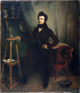匿名 1835 年雕塑家米卡隆的推測肖像在他的工作室藝術印刷品美術複製品牆壁藝術中說