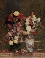 franz-rumpler-1908-jesen-rože-z vazo-umetnost-tisk-likovna-umetnost-reprodukcija-stena-umetnost-id-ab522fy4h