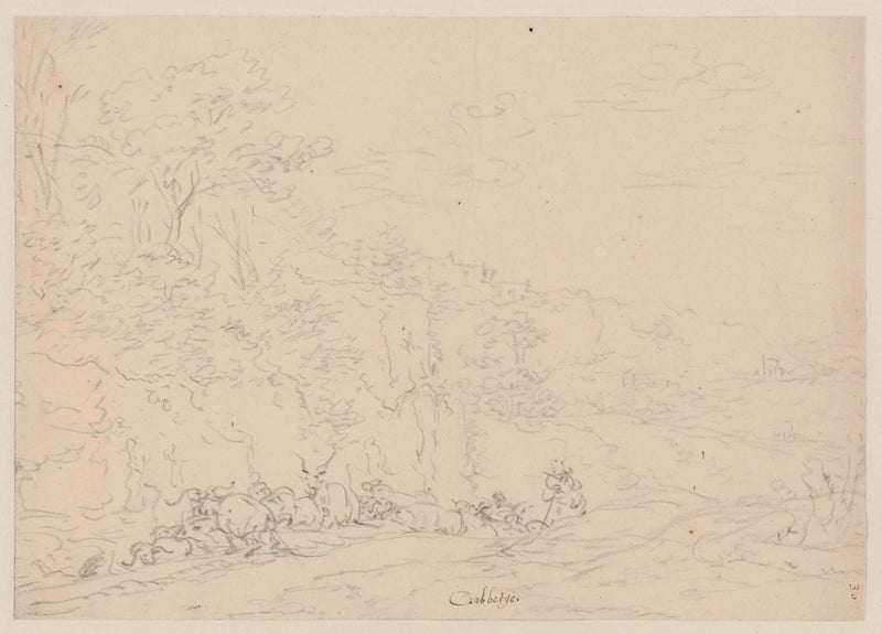 leonaert-bramer-1652-hill-landscape-with-cattle-art-print-fine-art-reproduction-wall-art-id-ab562qqle