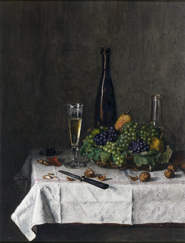 leon-bonvin-1863-still-life-basket-of-grapes-walnuts-and-knife-art-print-fine-art-reproduction-wall-art-id-ab5onvu53