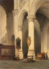 johannes-bosboom-1840-sztuka-wnętrza-kościoła-druk-reprodukcja-dzieł sztuki-sztuka-ścienna-id-ab6hsr2j9