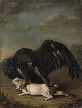 johann-friedrich-von-grooth-1779-eagle-catching-a-hare-art-print-reproducție-artistică-de-perete-id-ab7hjewav