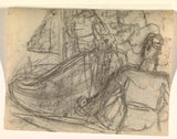 leo-gestel-1891-素描表船和一些人物研究藝術印刷美術複製牆藝術 id ab7oa77so